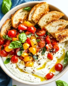 Whipped Feta Bruschetta Dip Recipe