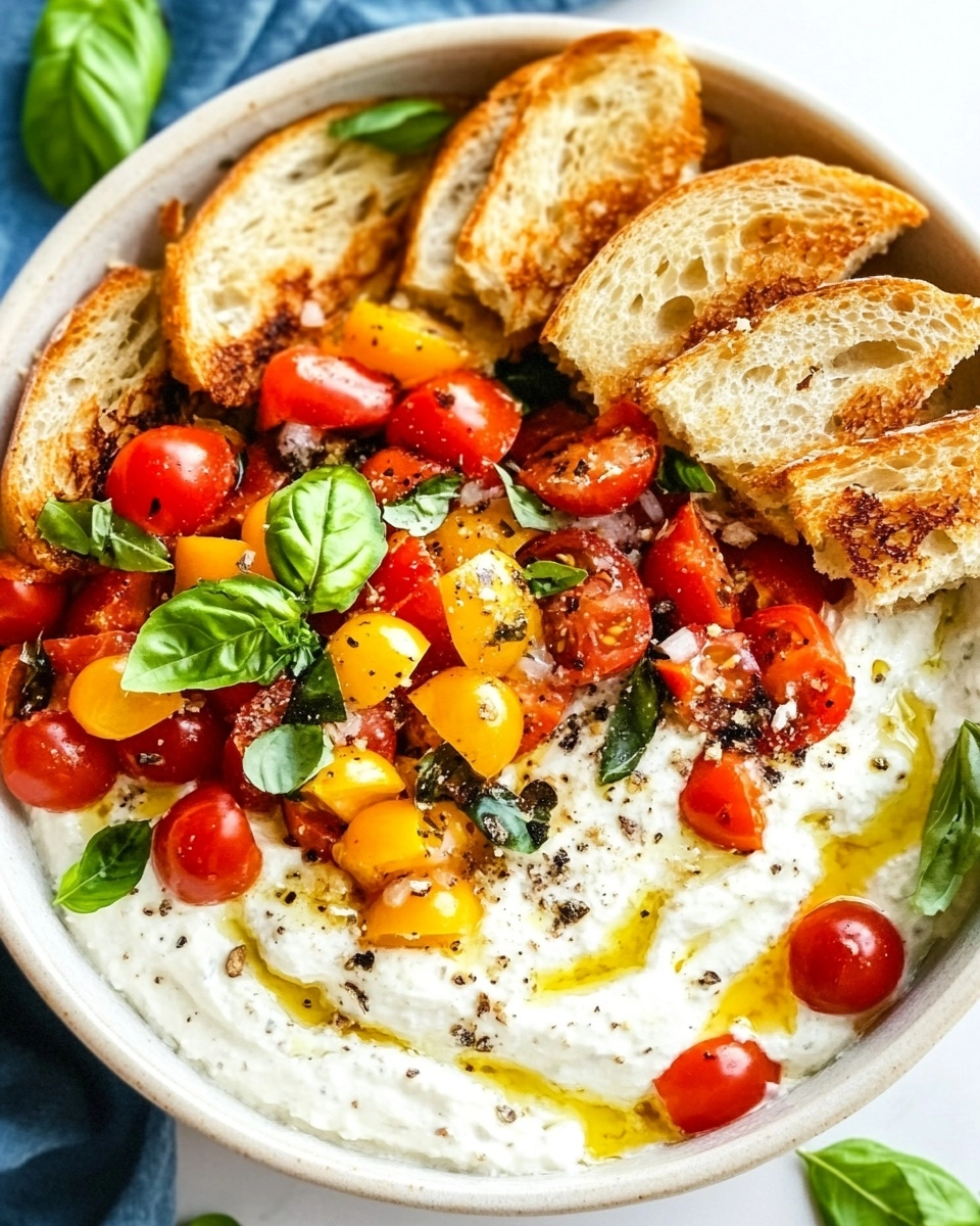 Whipped Feta Bruschetta Dip Recipe