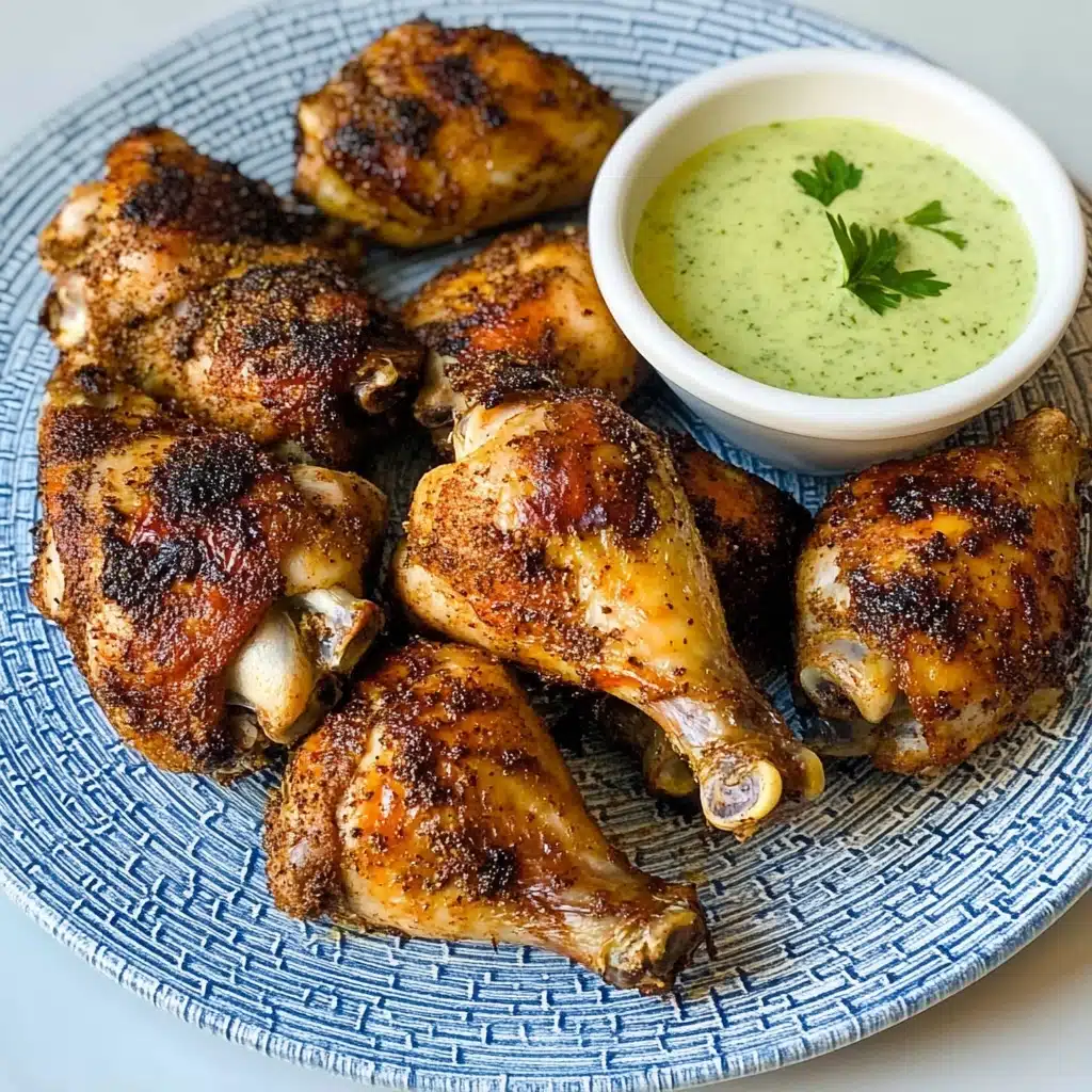 Peruvian-Style Roast Chicken with Green Sauce Recipe - Recipe Image