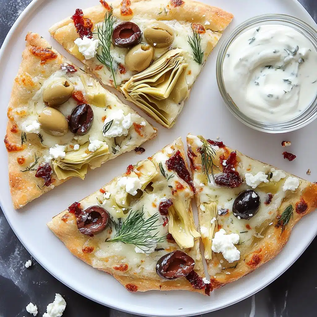 Chicken Tzatziki Pizza Recipe - Recipe Image