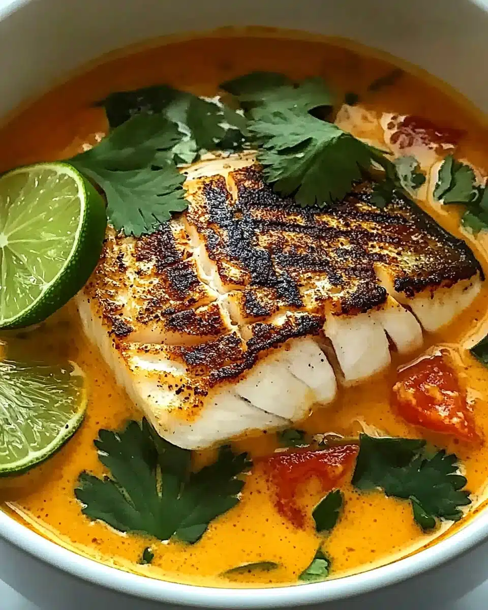 Thai-Style Coconut Lime Fish Soup Recipe