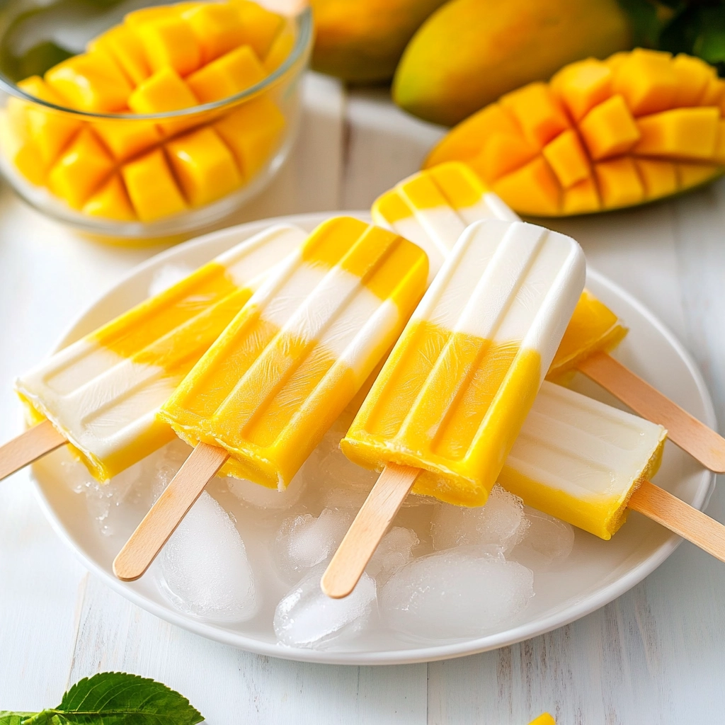 Mango Lassi Popsicles Recipe - Recipe Image