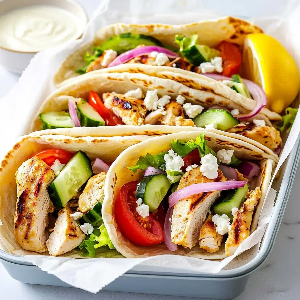 Chicken Pitas Recipe - Recipe Image