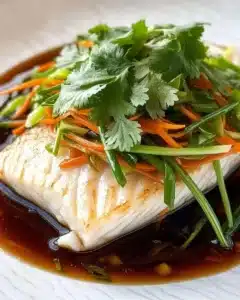 Steamed Fish with Ginger and Soy Sauce Recipe