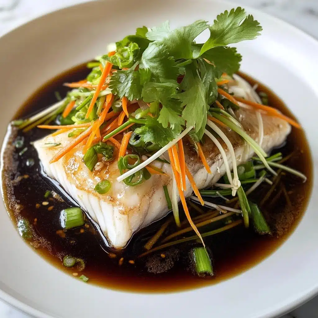 Steamed Fish with Ginger and Soy Sauce Recipe - Recipe Image
