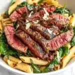 Steak Pasta with Creamy Garlic Sauce Recipe