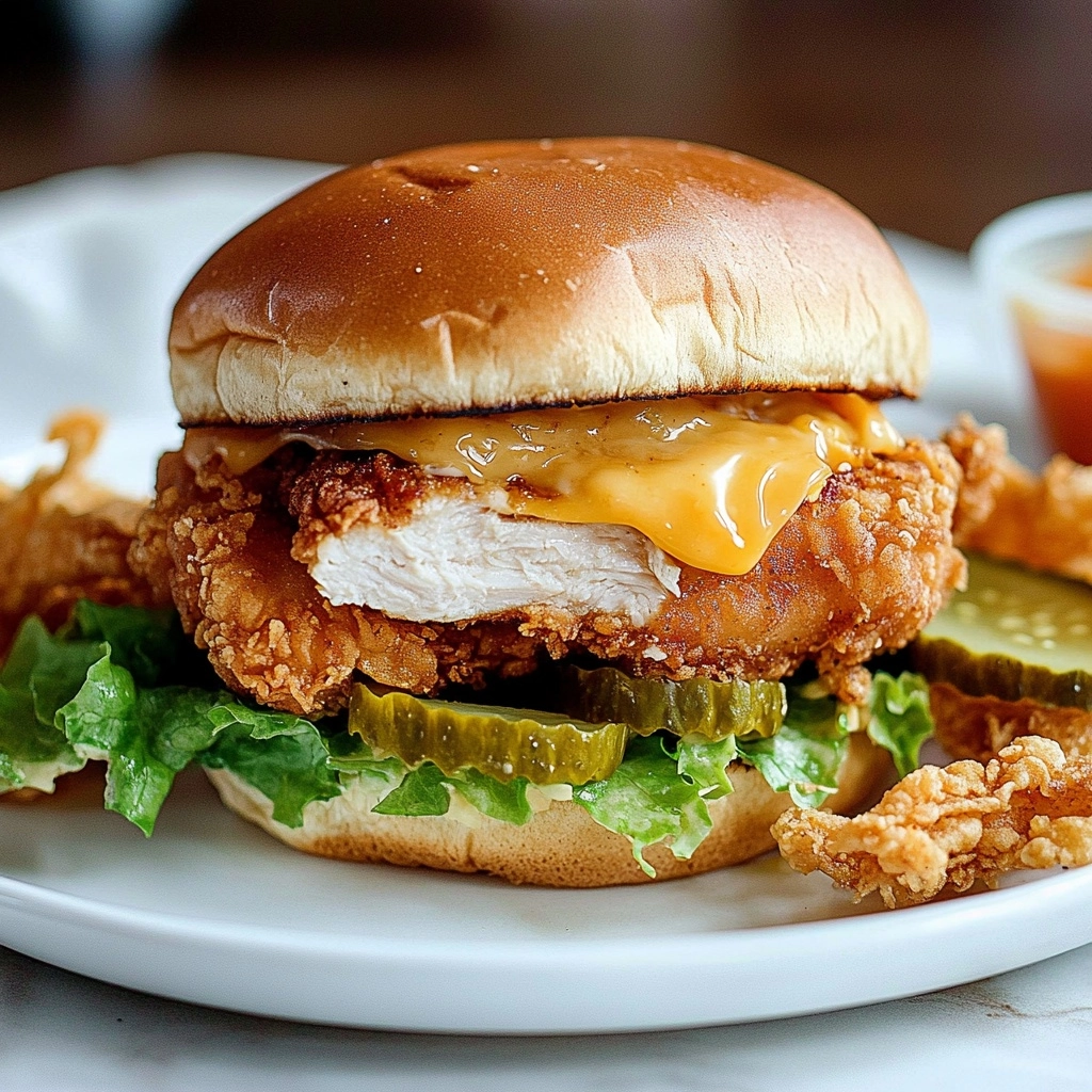 Hot Honey Fried Chicken Sandwiches Recipe - Recipe Image