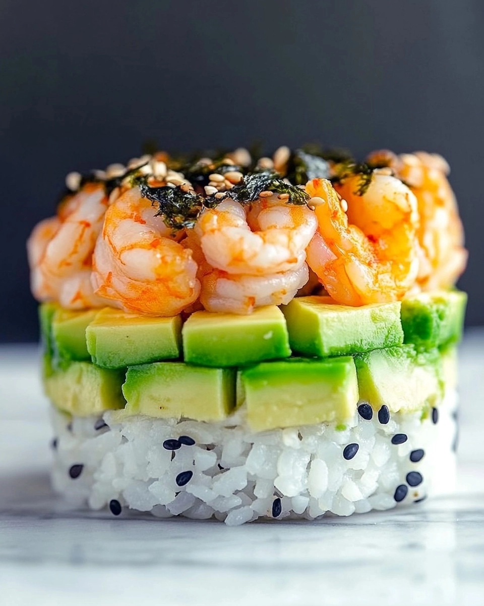 Spicy Shrimp Sushi Stacks Recipe