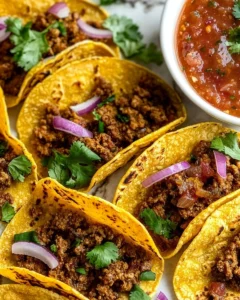 Crispy Ground Beef Tacos Recipe