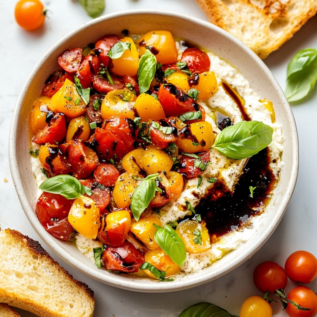 Whipped Feta Bruschetta Dip Recipe - Recipe Image