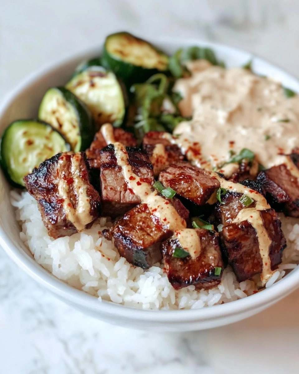 Hibachi Bowls with Steak and Vegetables Recipe