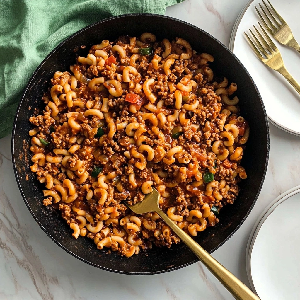 One-Pot Macaroni and Beef Recipe - Recipe Image