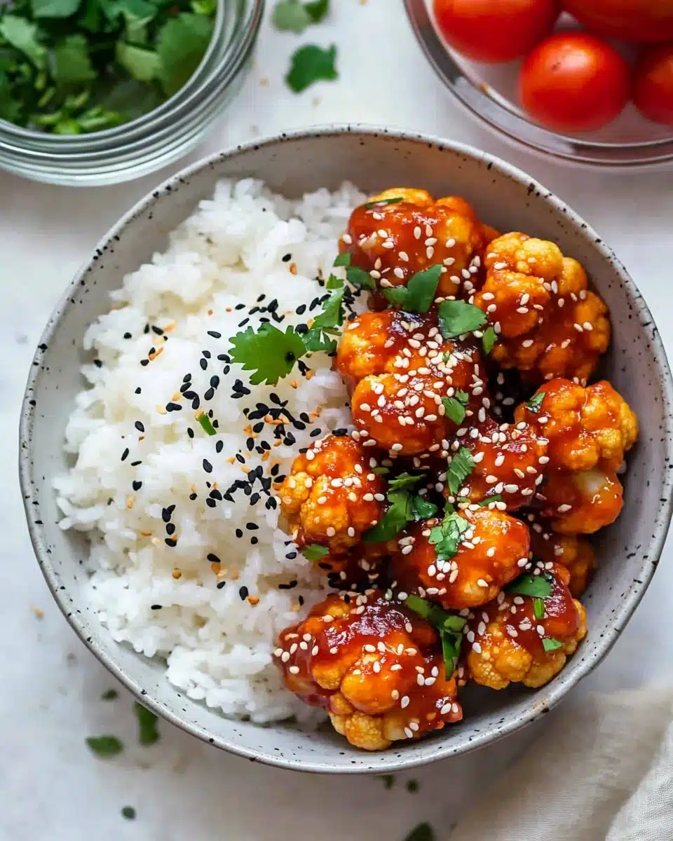 Sticky Sesame Cauliflower (Vegan Recipe) Recipe