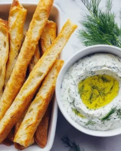 Pita Fries with Tzatziki Recipe