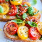 Fresh Cherry Tomato and Basil Bruschetta Recipe