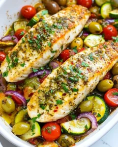 Mediterranean Baked Fish Recipe