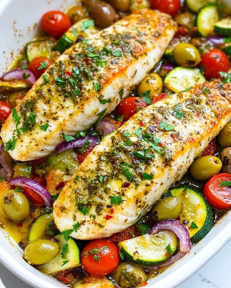 Mediterranean Baked Fish Recipe