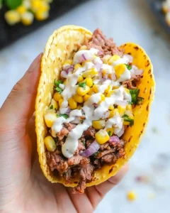 Grilled Steak Elote Tacos Recipe