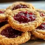 Buttery Raspberry Crumble Cookies Recipe
