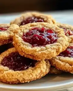 Buttery Raspberry Crumble Cookies Recipe