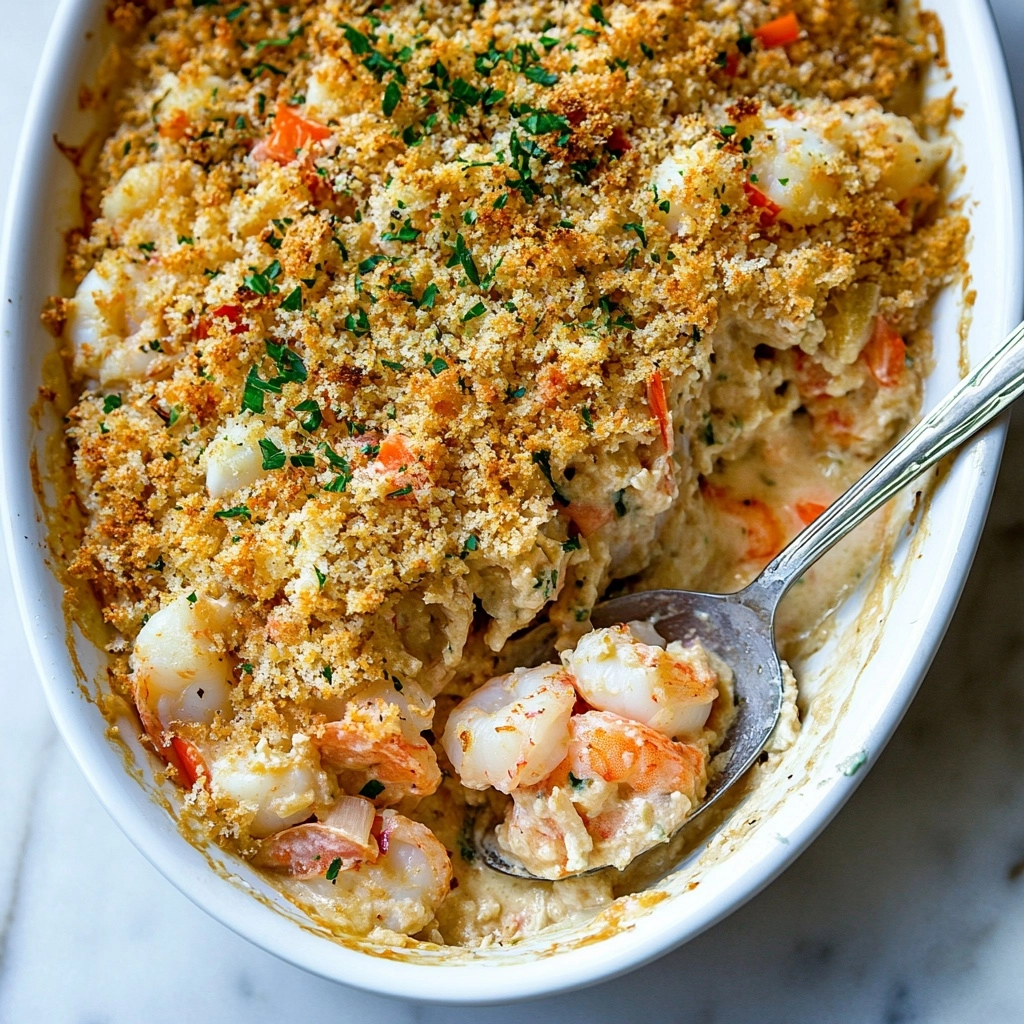 Shrimp and Crab Seafood Casserole Recipe - Recipe Image