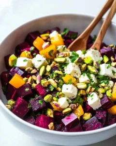 Orange Beet Salad with Feta and Pistachios Recipe