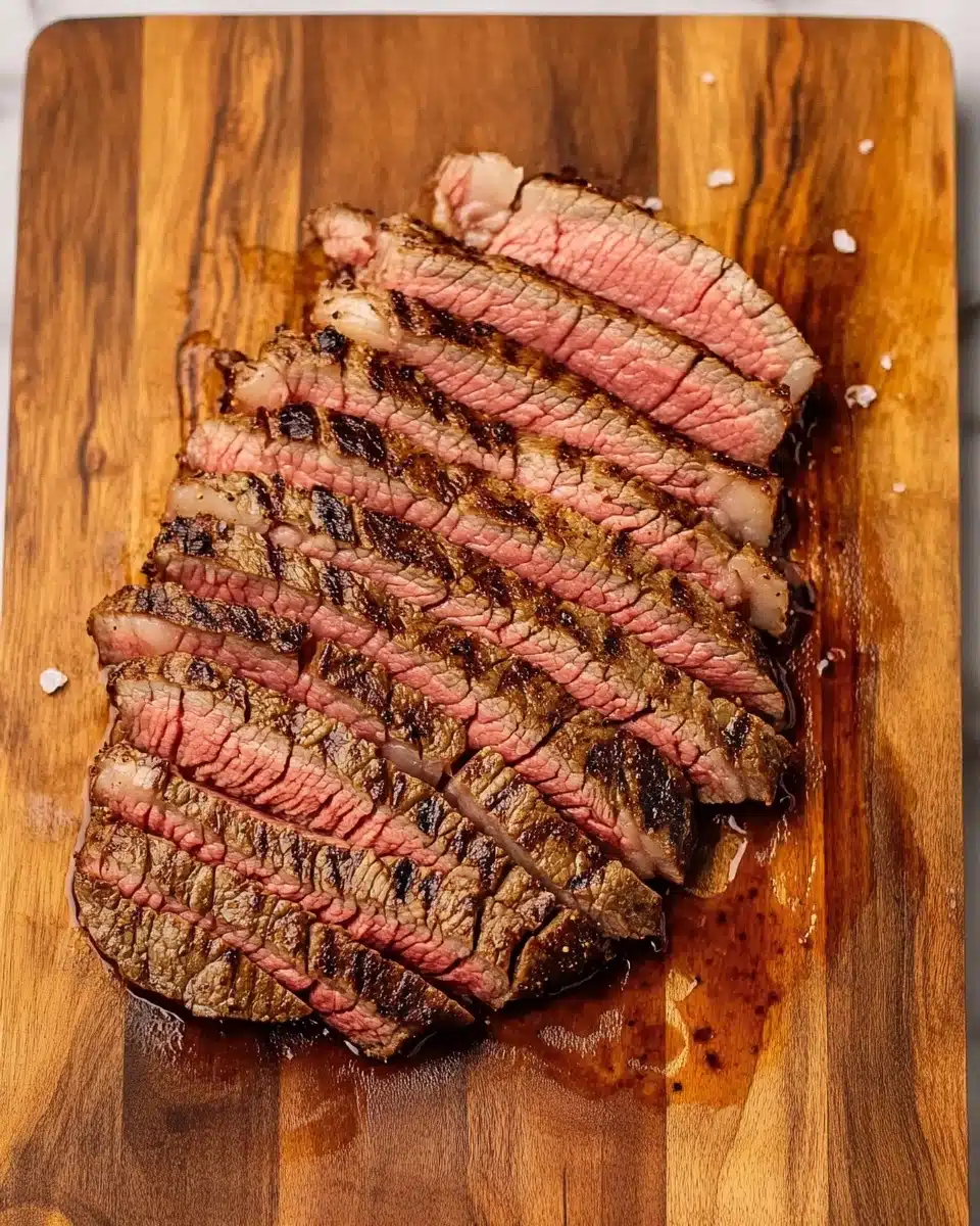 Grilled Balsamic and Garlic Flank Steak Recipe