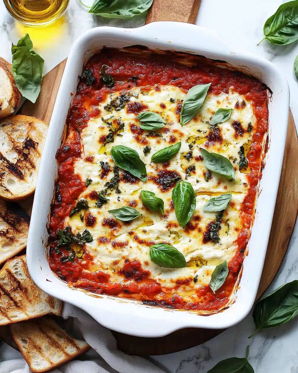 Baked Goat Cheese Bruschetta Dip Recipe