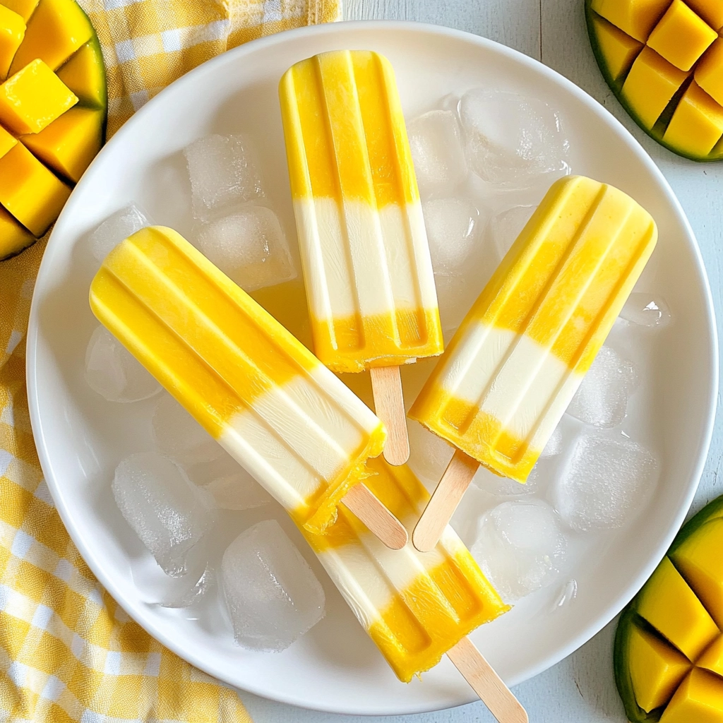 Mango Lassi Popsicles Recipe - Recipe Image