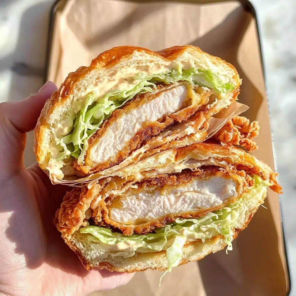 Chicken Caesar Croissant Recipe - Recipe Image