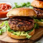 White Cheddar Chicken Burgers with Caramelized Onions Recipe