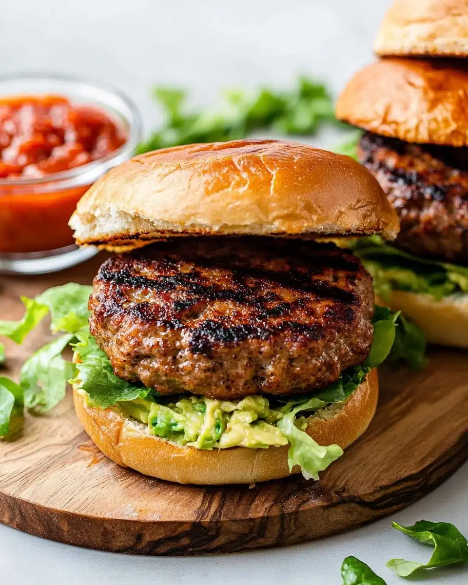 White Cheddar Chicken Burgers with Caramelized Onions Recipe