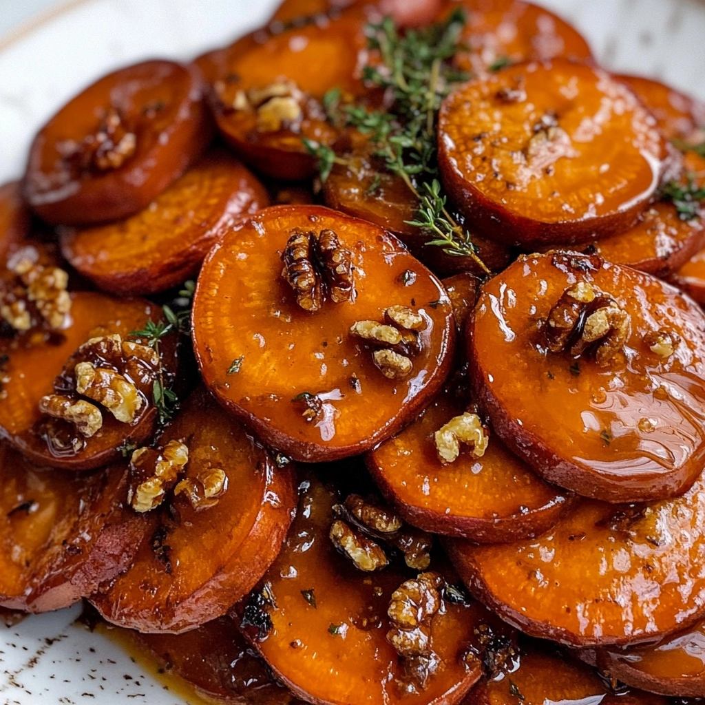 Walnut Maple Roasted Sweet Potatoes Recipe - Recipe Image