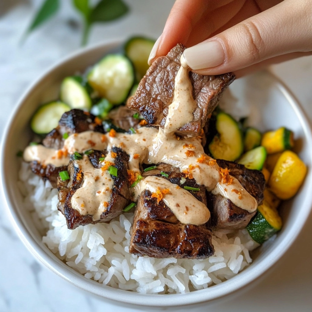 Hibachi Bowls with Steak and Vegetables Recipe - Recipe Image