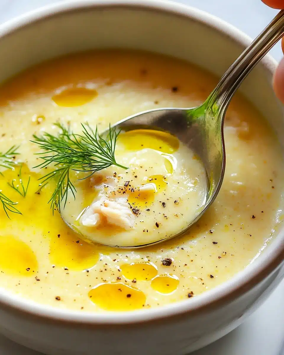 Easy Avgolemono Soup Recipe