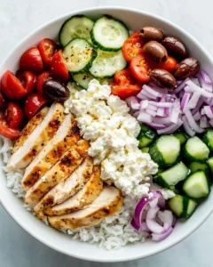 Greek Chicken Bowls Recipe