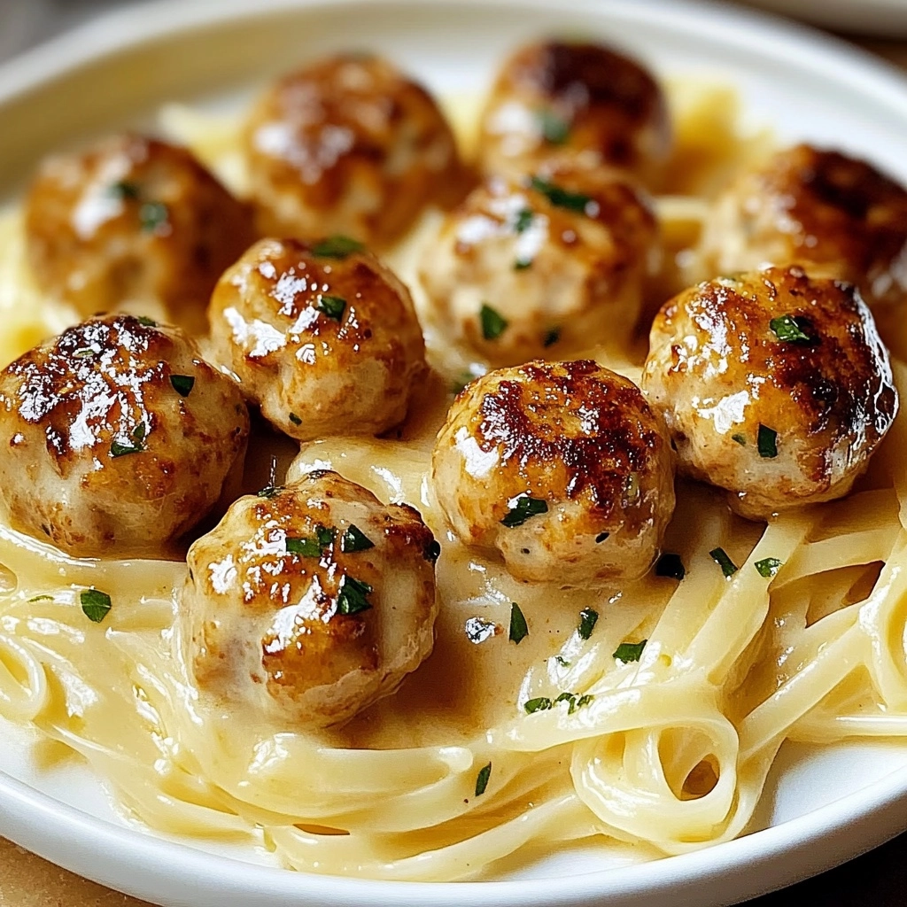 Garlic Butter Chicken Bites with Creamy Parmesan Pasta Recipe - Recipe Image