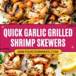 Garlic Grilled Shrimp Skewers Recipe