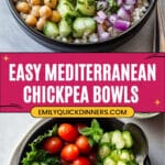 Mediterranean Chickpea Bowls with Tahini Sauce Recipe