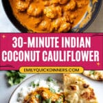 30 Minute Indian Coconut Butter Cauliflower Recipe