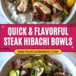 Hibachi Bowls with Steak and Vegetables Recipe