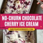 No-Churn Chocolate Cherry Ice Cream Recipe