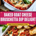 Baked Goat Cheese Bruschetta Dip Recipe