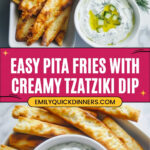 Pita Fries with Tzatziki Recipe