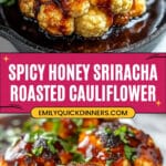 Whole Roasted Cauliflower with Spicy Sriracha Honey Glaze Recipe
