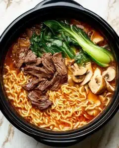 Slow Cooker Curry Ramen with Beef Recipe