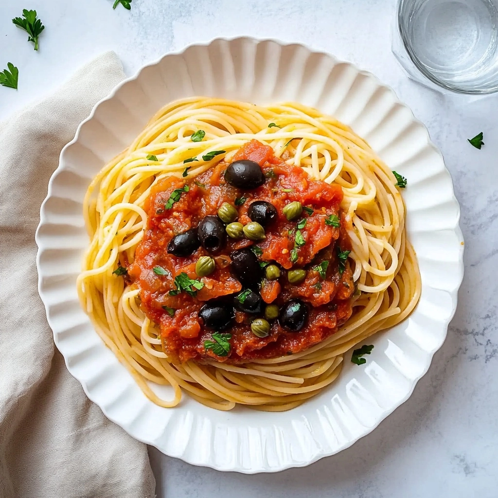 Pasta Puttanesca Recipe - Recipe Image