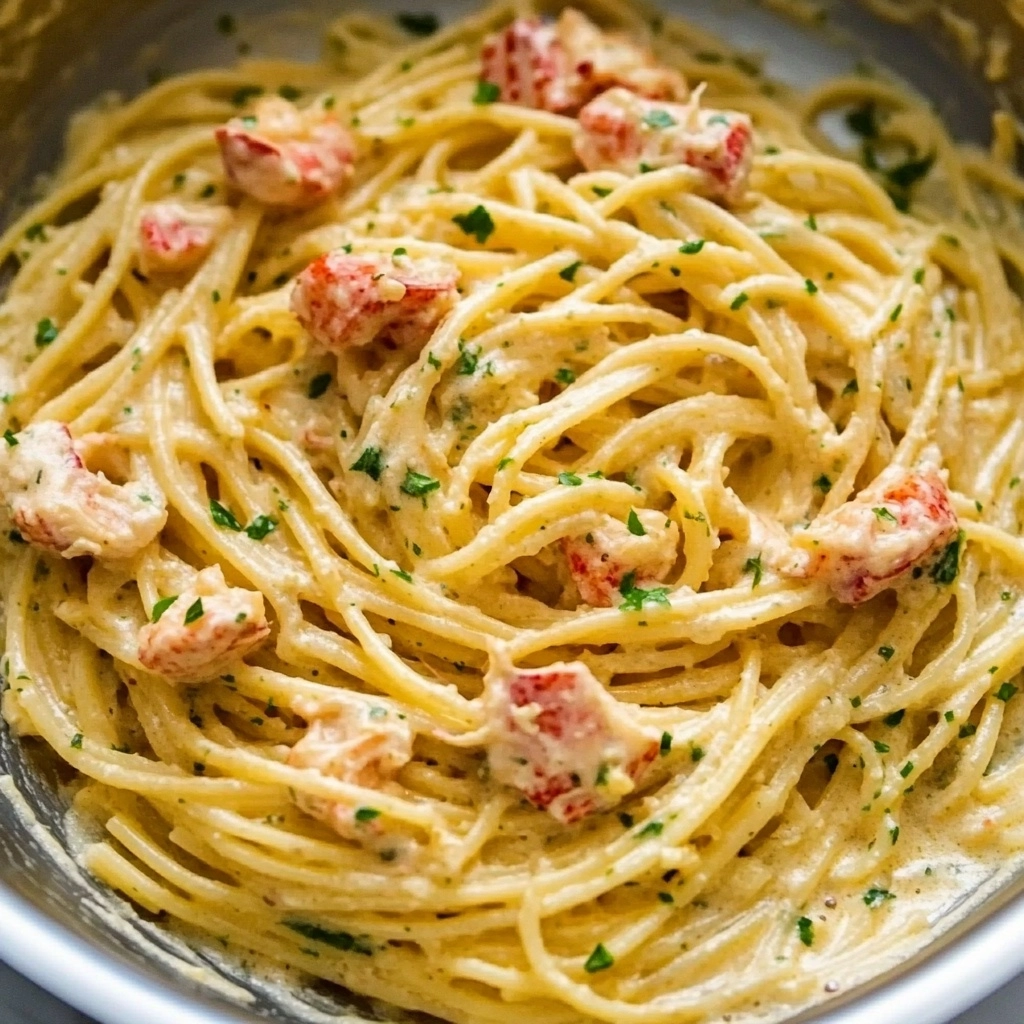Lobster Pasta with Cream Sauce Recipe - Recipe Image