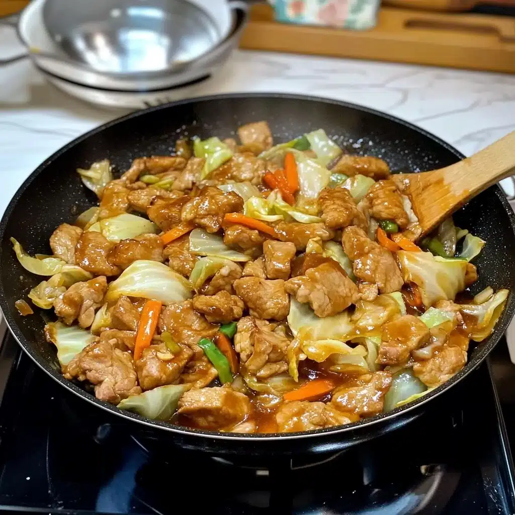 Easy BBQ Chicken & Cabbage Stir-Fry Recipe - Recipe Image