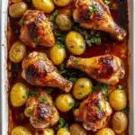 One Pan Lemon Herb Chicken and Potatoes Recipe